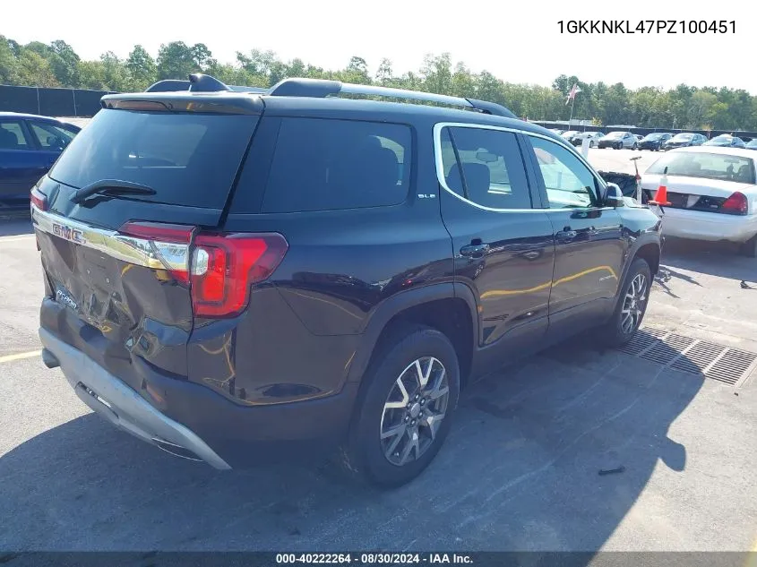 1GKKNKL47PZ100451 2023 GMC Acadia Fwd Sle