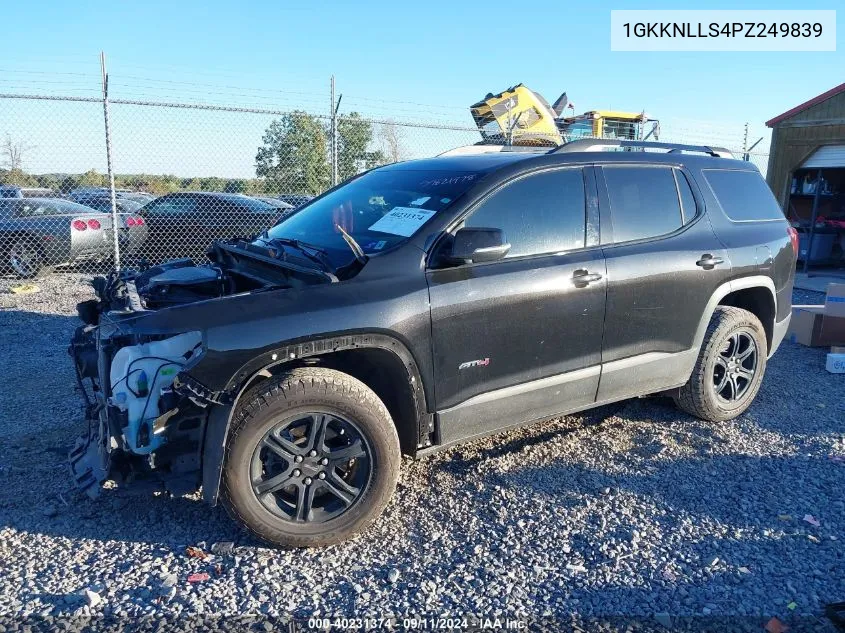 2023 GMC Acadia Awd At4 VIN: 1GKKNLLS4PZ249839 Lot: 40231374