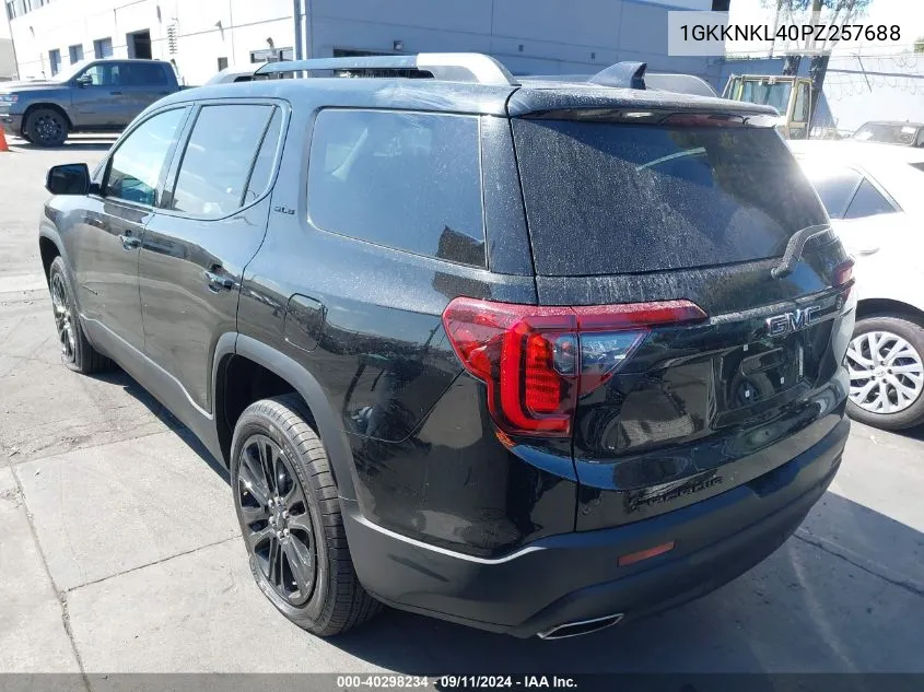 2023 GMC Acadia Fwd Sle VIN: 1GKKNKL40PZ257688 Lot: 40298234