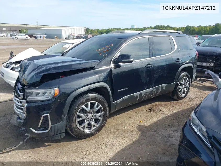 2023 GMC Acadia Awd Slt VIN: 1GKKNUL4XPZ147212 Lot: 40392881