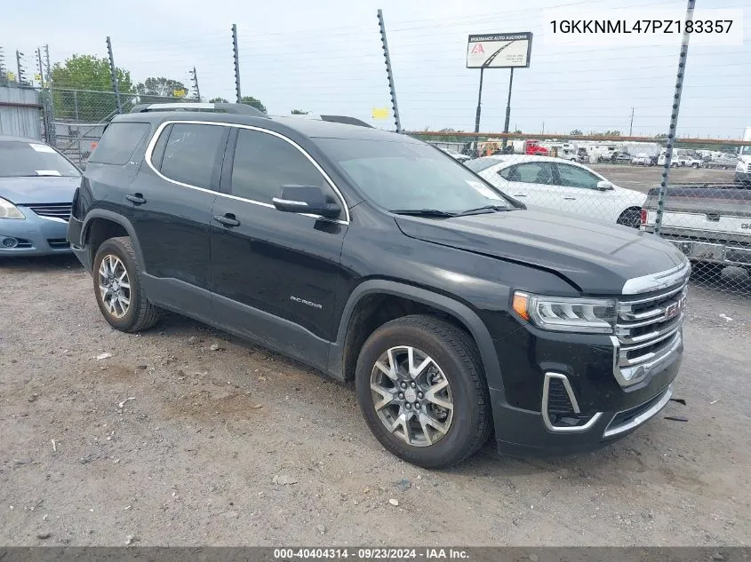 2023 GMC Acadia Slt VIN: 1GKKNML47PZ183357 Lot: 40404314