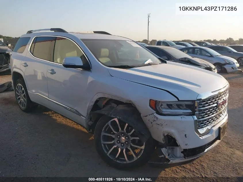 2023 GMC Acadia Fwd Denali VIN: 1GKKNPL43PZ171286 Lot: 40511926