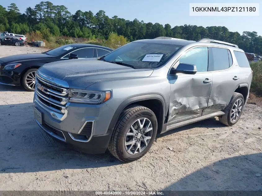 2023 GMC Acadia Fwd Slt VIN: 1GKKNML43PZ121180 Lot: 40543900