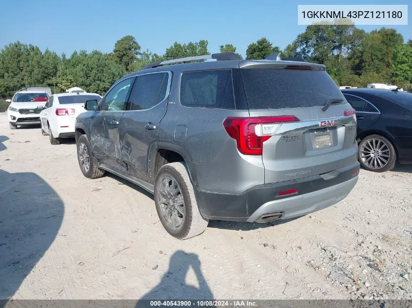 2023 GMC Acadia Fwd Slt VIN: 1GKKNML43PZ121180 Lot: 40543900