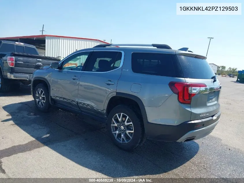 2023 GMC Acadia Fwd Sle VIN: 1GKKNKL42PZ129503 Lot: 40559235