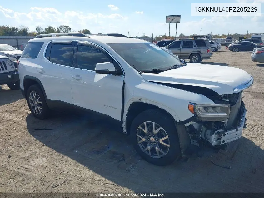 2023 GMC Acadia Awd Slt VIN: 1GKKNUL40PZ205229 Lot: 40680780