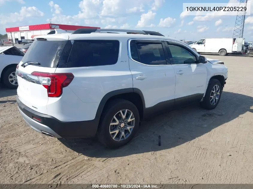 2023 GMC Acadia Awd Slt VIN: 1GKKNUL40PZ205229 Lot: 40680780