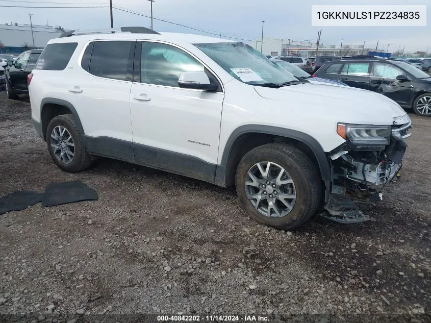 2023 GMC Acadia Awd Slt VIN: 1GKKNULS1PZ234835 Lot: 40842202