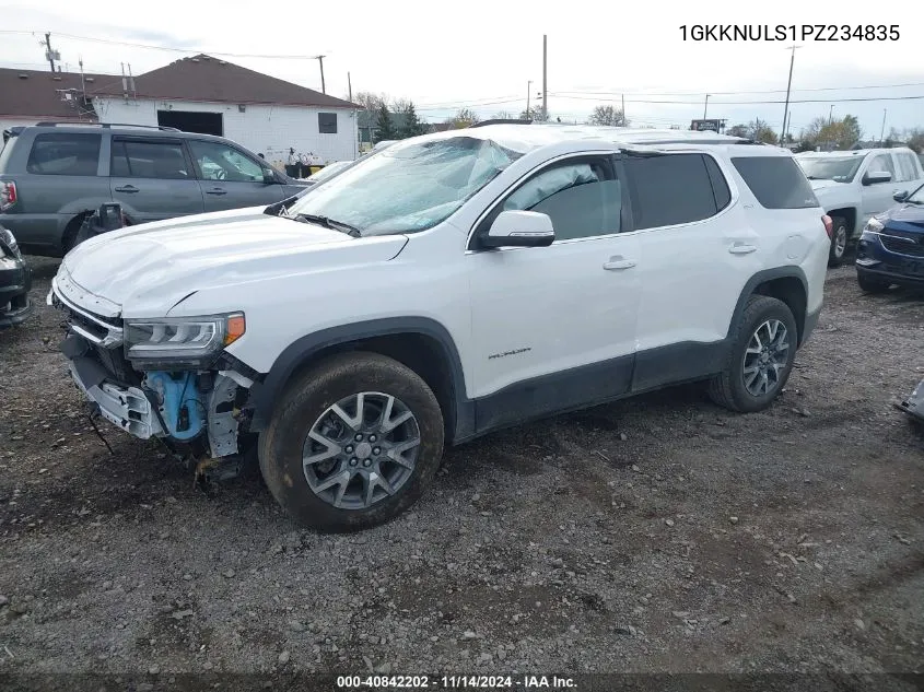 2023 GMC Acadia Awd Slt VIN: 1GKKNULS1PZ234835 Lot: 40842202