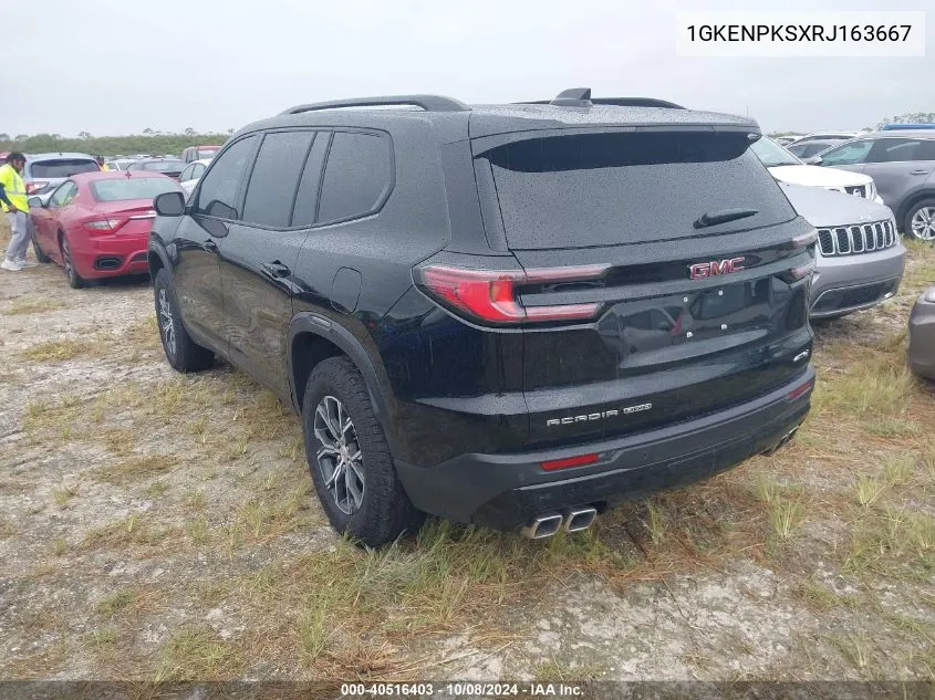 2024 GMC Acadia At4 VIN: 1GKENPKSXRJ163667 Lot: 40516403