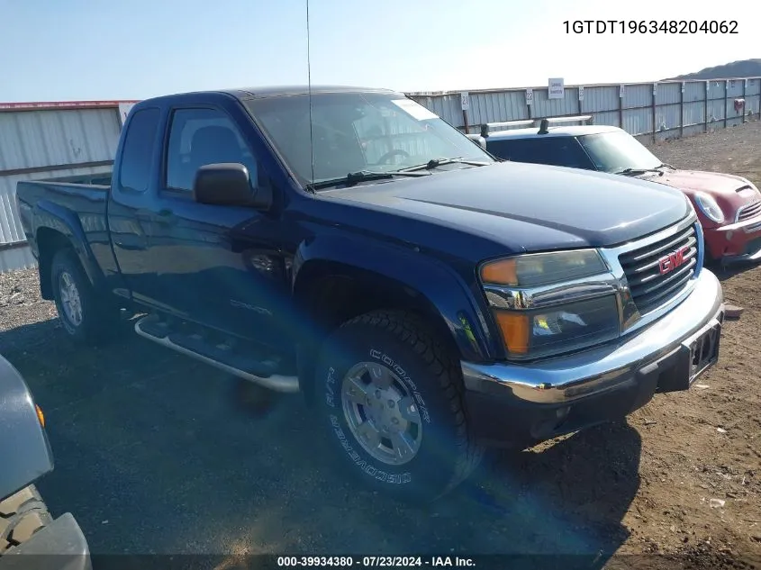 2004 GMC Canyon Sle VIN: 1GTDT196348204062 Lot: 39934380