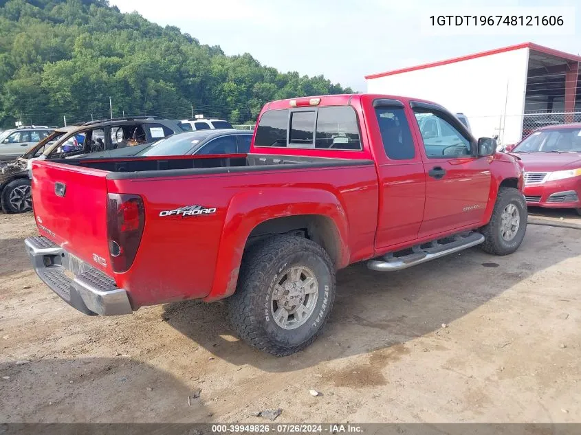 2004 GMC Canyon Sle VIN: 1GTDT196748121606 Lot: 39949826