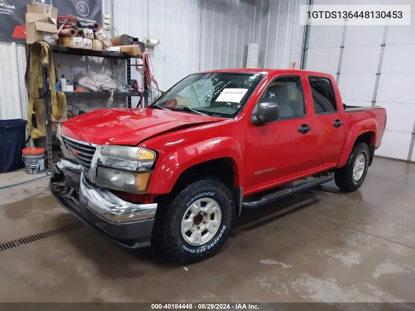 2004 GMC Canyon Sle VIN: 1GTDS136448130453 Lot: 40184448