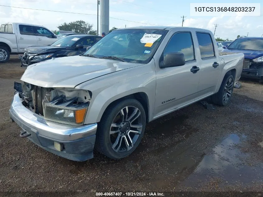 2004 GMC Canyon Sle VIN: 1GTCS136848203237 Lot: 40657407