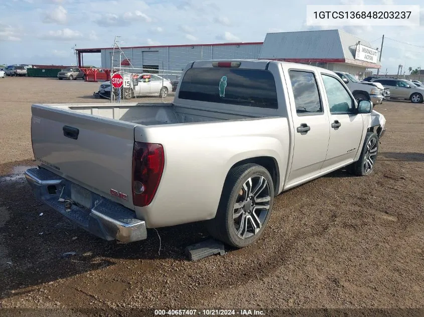 2004 GMC Canyon Sle VIN: 1GTCS136848203237 Lot: 40657407