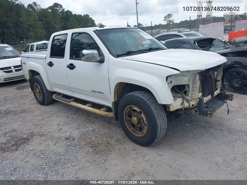 2004 GMC Canyon 1Sf Sle Z71 VIN: 1GTDS136748209602 Lot: 40726207