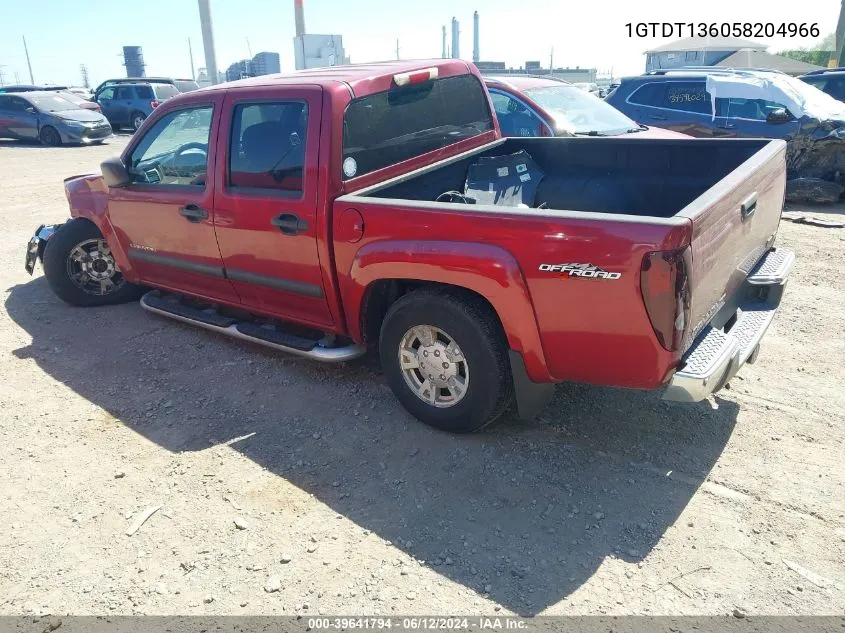 2005 GMC Canyon Sle VIN: 1GTDT136058204966 Lot: 39641794