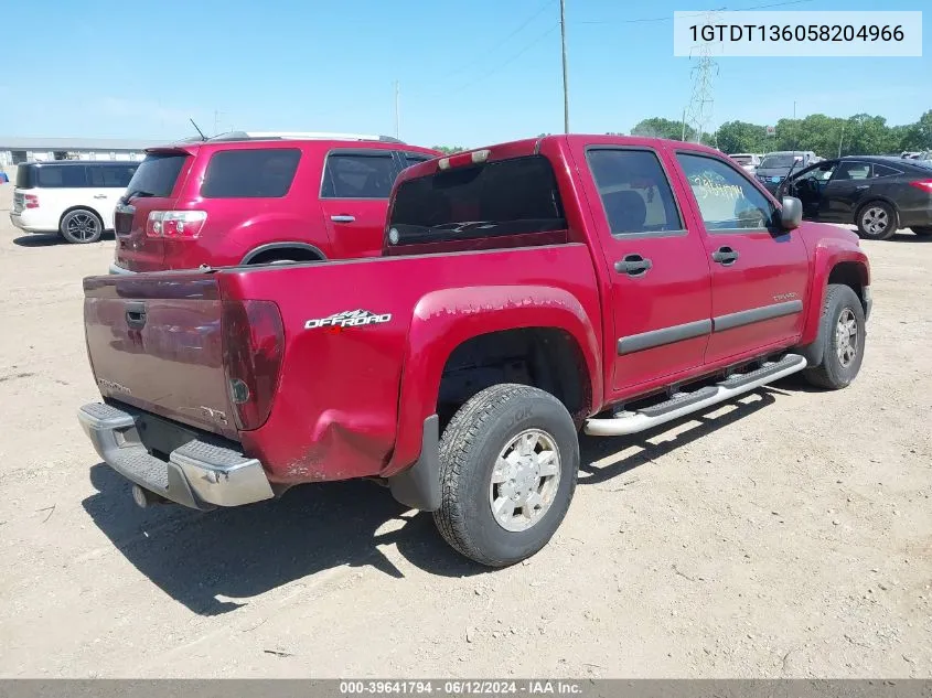 2005 GMC Canyon Sle VIN: 1GTDT136058204966 Lot: 39641794