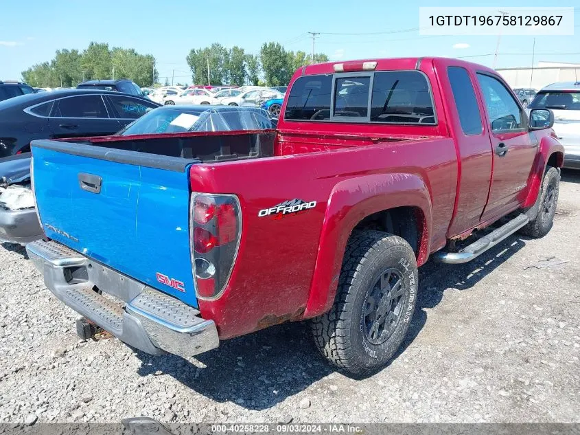 1GTDT196758129867 2005 GMC Canyon Sle