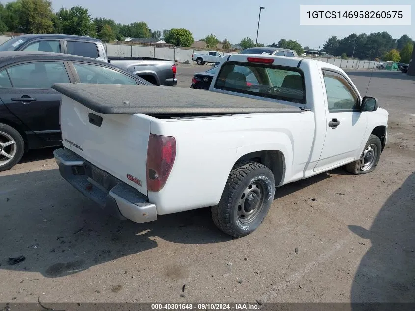 2005 GMC Canyon Fleet VIN: 1GTCS146958260675 Lot: 40301548