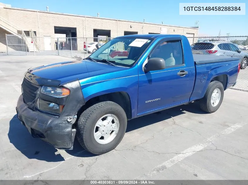 2005 GMC Canyon Sl VIN: 1GTCS148458288384 Lot: 40303831