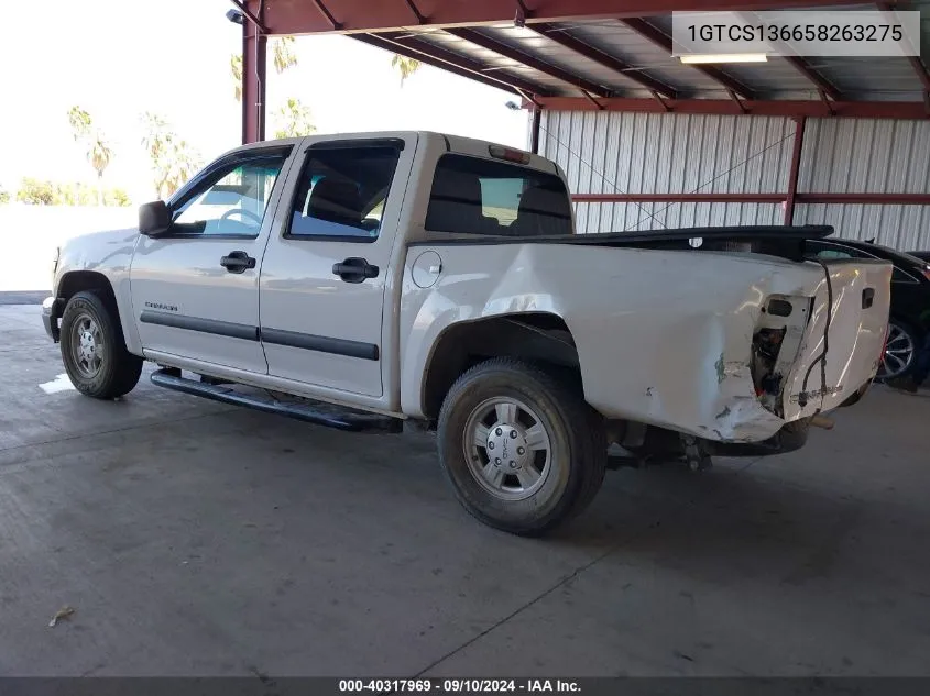 2005 GMC Canyon Sle VIN: 1GTCS136658263275 Lot: 40317969