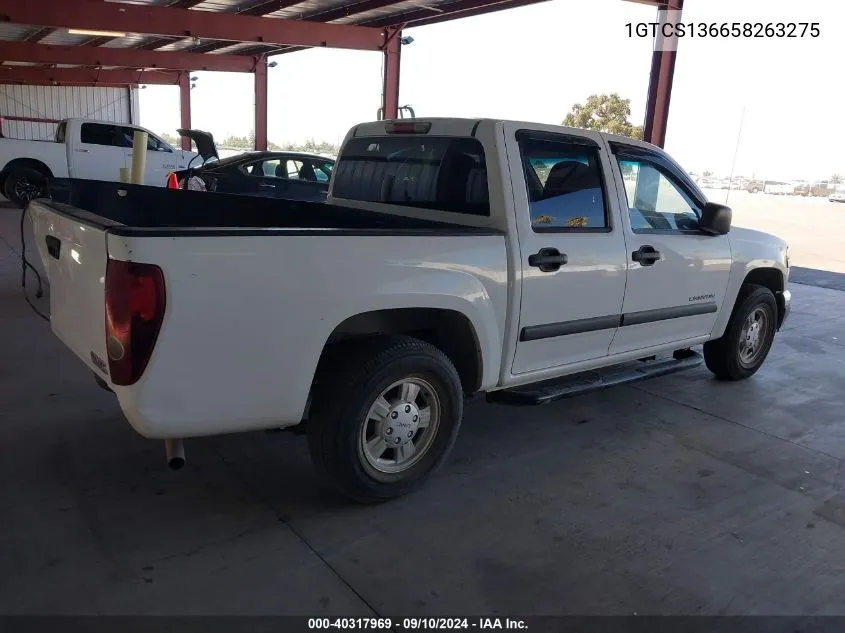 2005 GMC Canyon Sle VIN: 1GTCS136658263275 Lot: 40317969