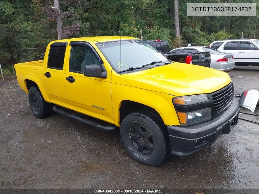 2005 GMC Canyon Sle VIN: 1GTDT136358174832 Lot: 40342031