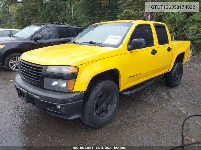 2005 GMC Canyon Sle VIN: 1GTDT136358174832 Lot: 40342031