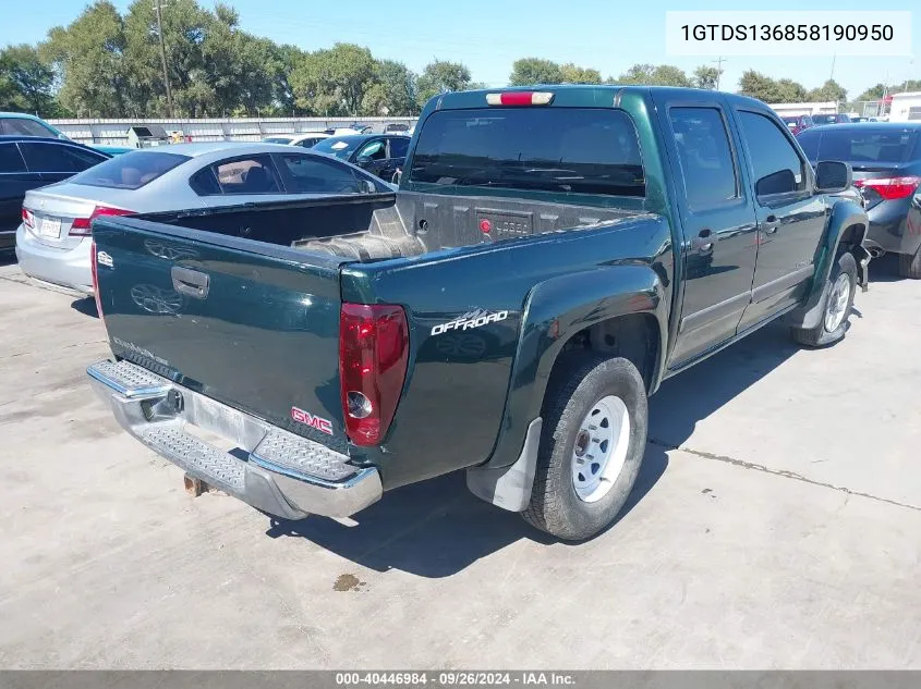 2005 GMC Canyon Sle VIN: 1GTDS136858190950 Lot: 40446984