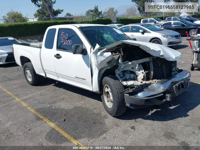 2005 GMC Canyon Sle VIN: 1GTCS196558127985 Lot: 40453715