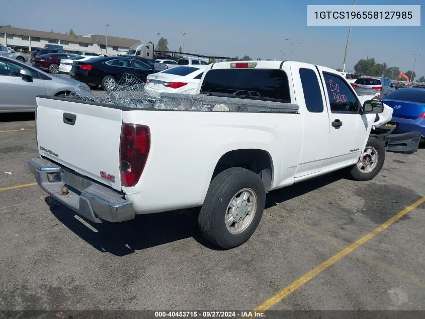 2005 GMC Canyon Sle VIN: 1GTCS196558127985 Lot: 40453715