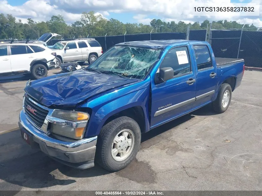 2005 GMC Canyon Sle VIN: 1GTCS136358237832 Lot: 40485564