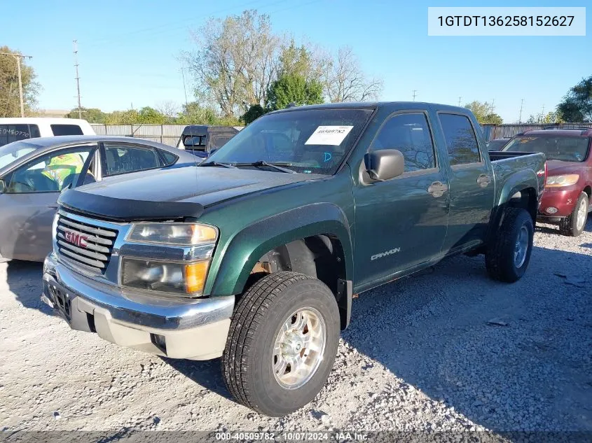 2005 GMC Canyon Sle VIN: 1GTDT136258152627 Lot: 40509782