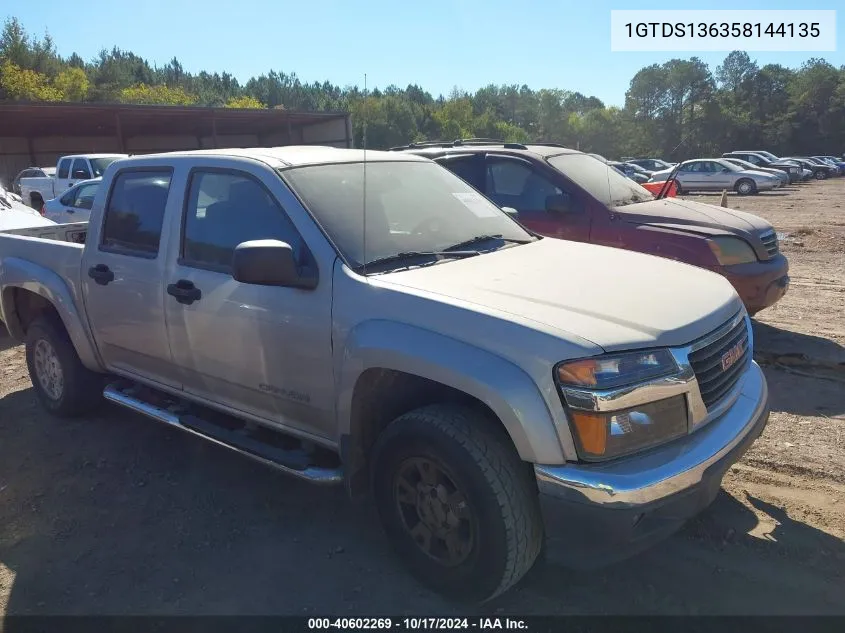 2005 GMC Canyon Sle VIN: 1GTDS136358144135 Lot: 40602269