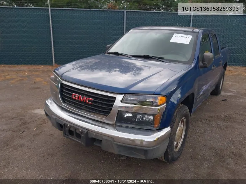 2005 GMC Canyon Sle VIN: 1GTCS136958269393 Lot: 40738341