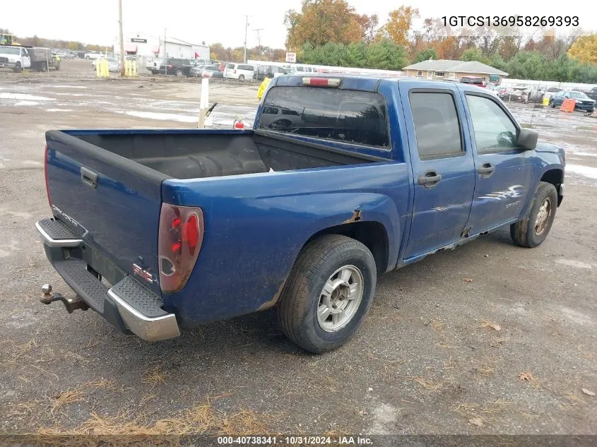 2005 GMC Canyon Sle VIN: 1GTCS136958269393 Lot: 40738341