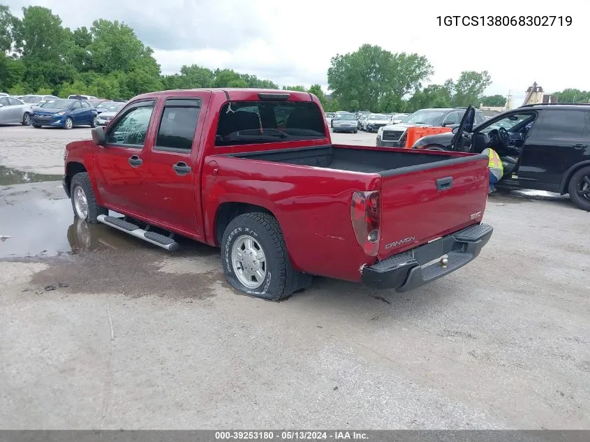 2006 GMC Canyon Sle1 VIN: 1GTCS138068302719 Lot: 39253180