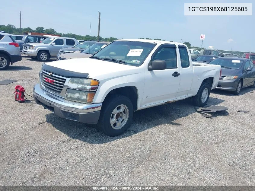 2006 GMC Canyon Sl VIN: 1GTCS198X68125605 Lot: 40138056