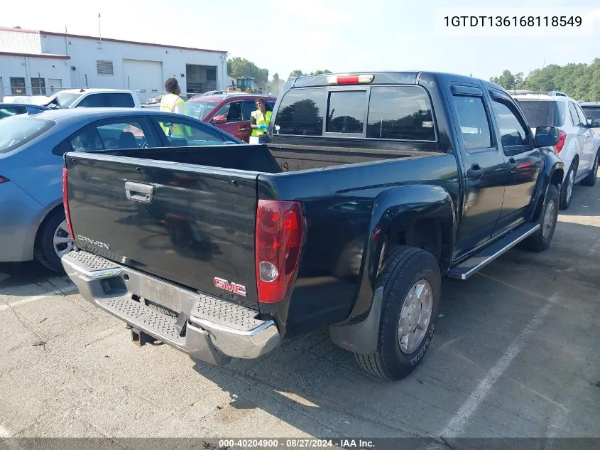 2006 GMC Canyon Slt VIN: 1GTDT136168118549 Lot: 40204900