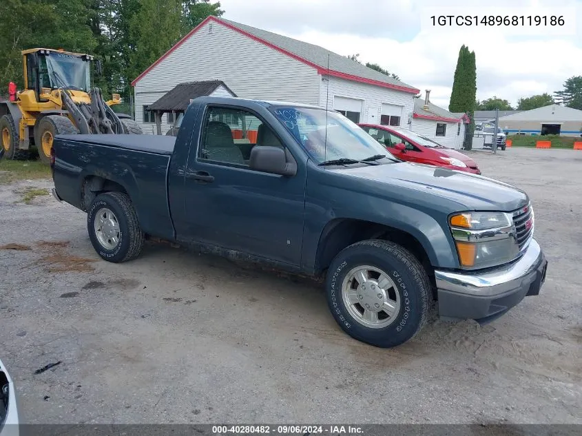 2006 GMC Canyon Sl VIN: 1GTCS148968119186 Lot: 40280482