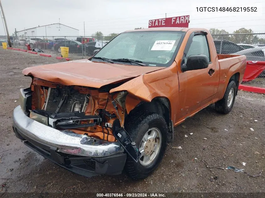 1GTCS148468219552 2006 GMC Canyon Sl