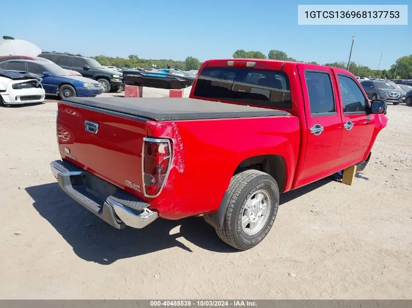 2006 GMC Canyon Sle2 VIN: 1GTCS136968137753 Lot: 40485539