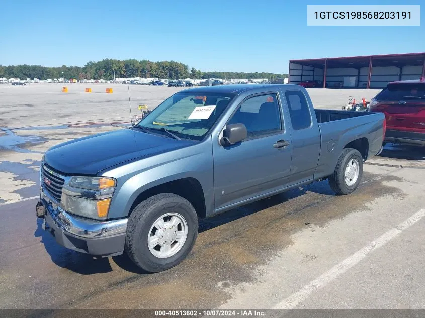 2006 GMC Canyon Sl VIN: 1GTCS198568203191 Lot: 40513602