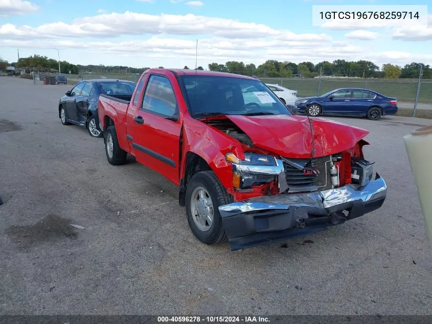 2006 GMC Canyon Sle2 VIN: 1GTCS196768259714 Lot: 40596278