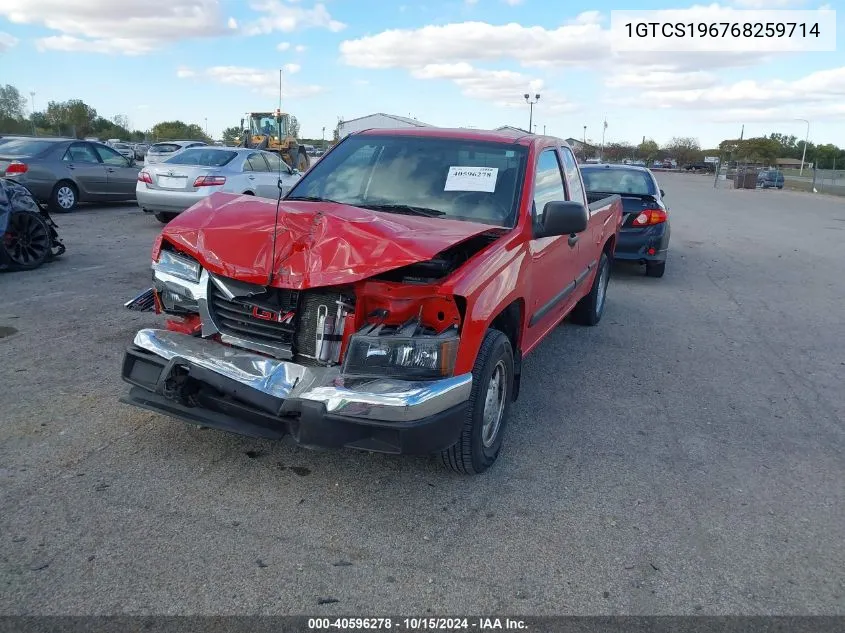 2006 GMC Canyon Sle2 VIN: 1GTCS196768259714 Lot: 40596278