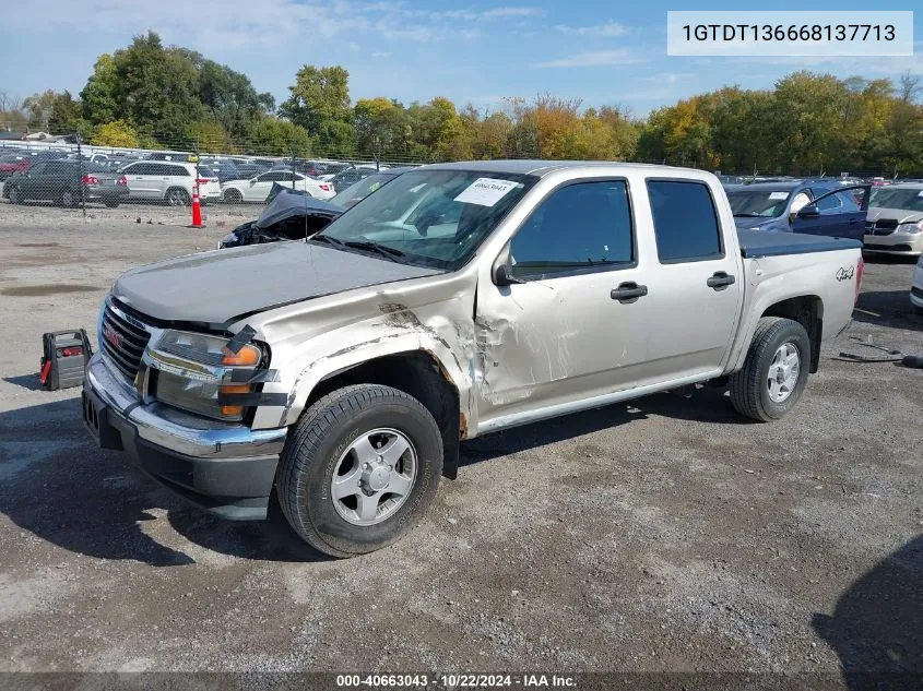 2006 GMC Canyon Sle2 VIN: 1GTDT136668137713 Lot: 40663043