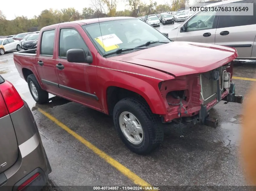 2006 GMC Canyon Sle2 VIN: 1GTCS136768316549 Lot: 40734857