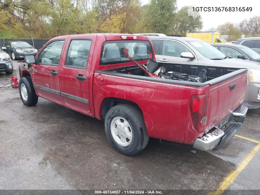 2006 GMC Canyon Sle2 VIN: 1GTCS136768316549 Lot: 40734857