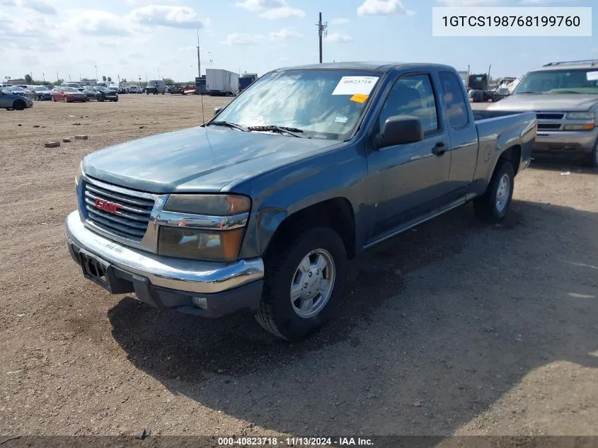 2006 GMC Canyon Sl VIN: 1GTCS198768199760 Lot: 40823718